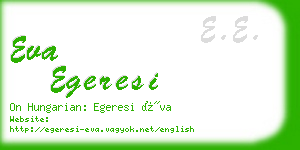 eva egeresi business card